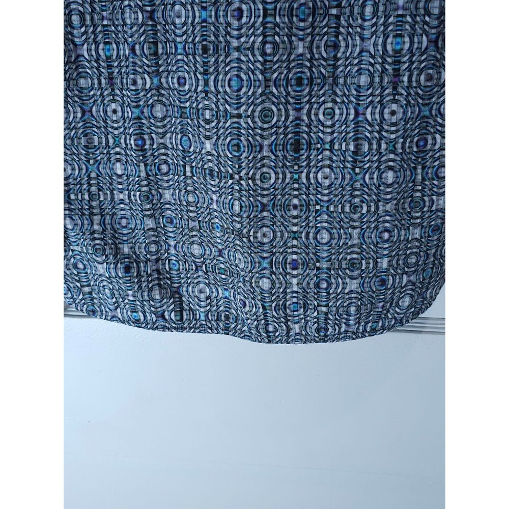 Visconti Men’s Blue/White Geometric Long-Sleeve Shirt M - Picture 5 of 16